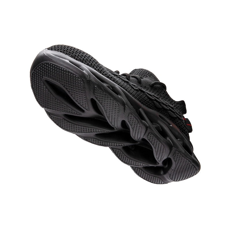 Mesh Fabric Quick Dry Breathable Steel Toe Shoes, Shock-Absorbing Non-Slip for All-Day Comfort!, Black / 11.5 Men