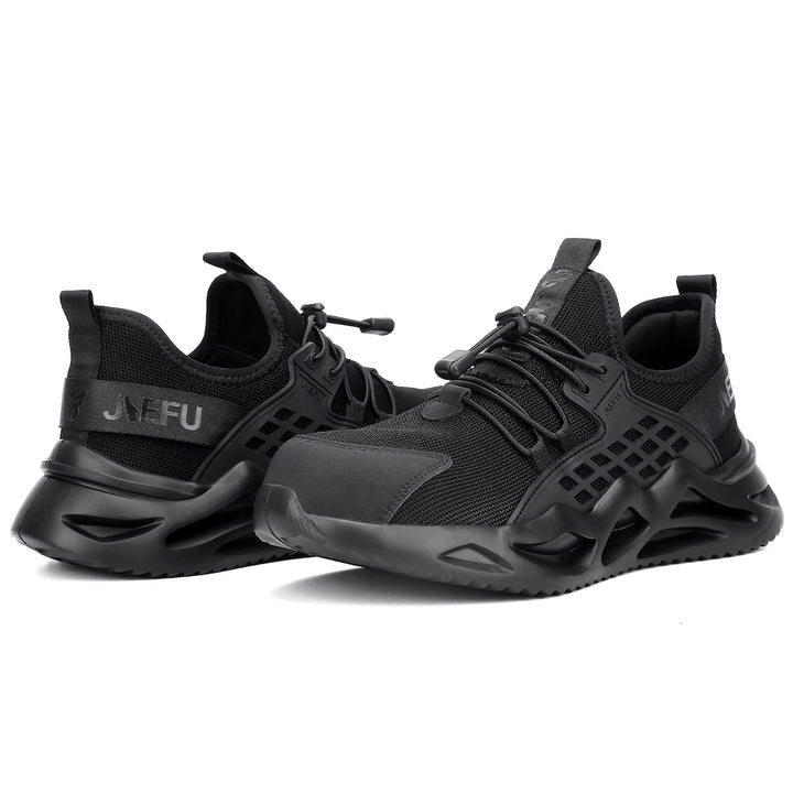9KSafety JF858 Steel Toe Shoes Black