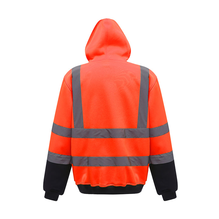 9KSafety Safety Sweatshirts Orange Black