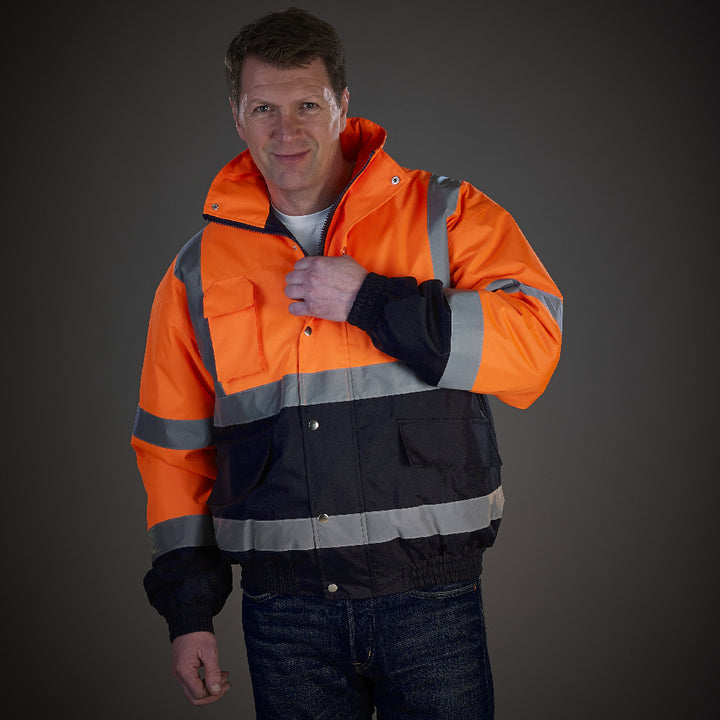 Safety Jacket Orange Black